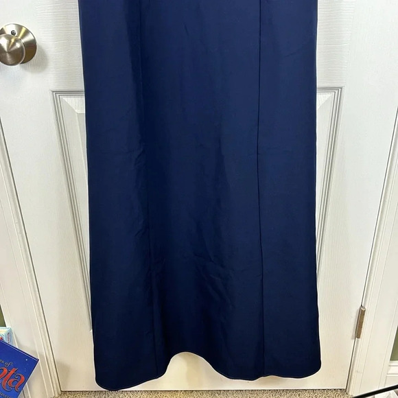 NWT Show Me Your Mumu navy Zurich knot gown sz xs - Picture 8 of 12